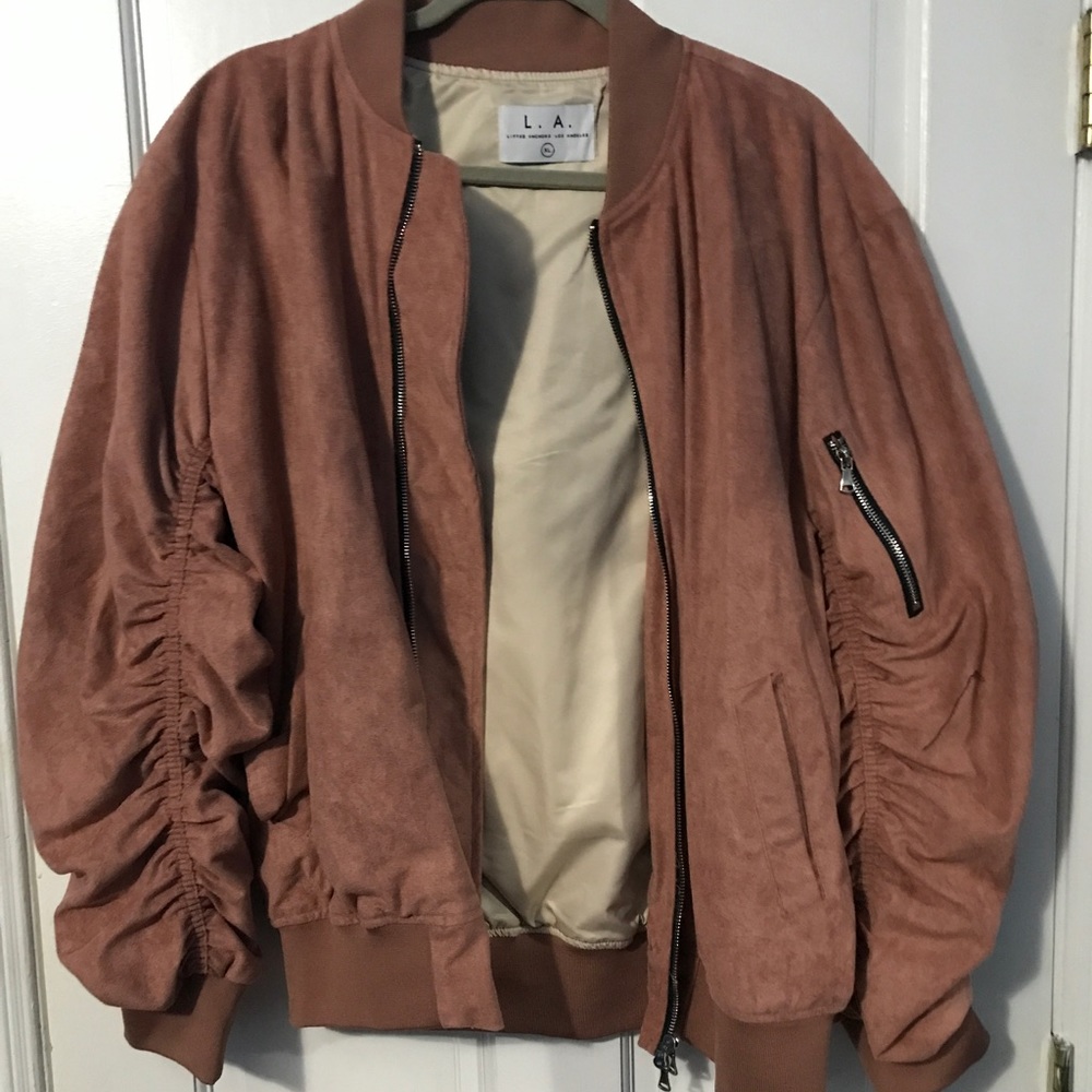 Lifted Anchors Suede Bomber Jacket